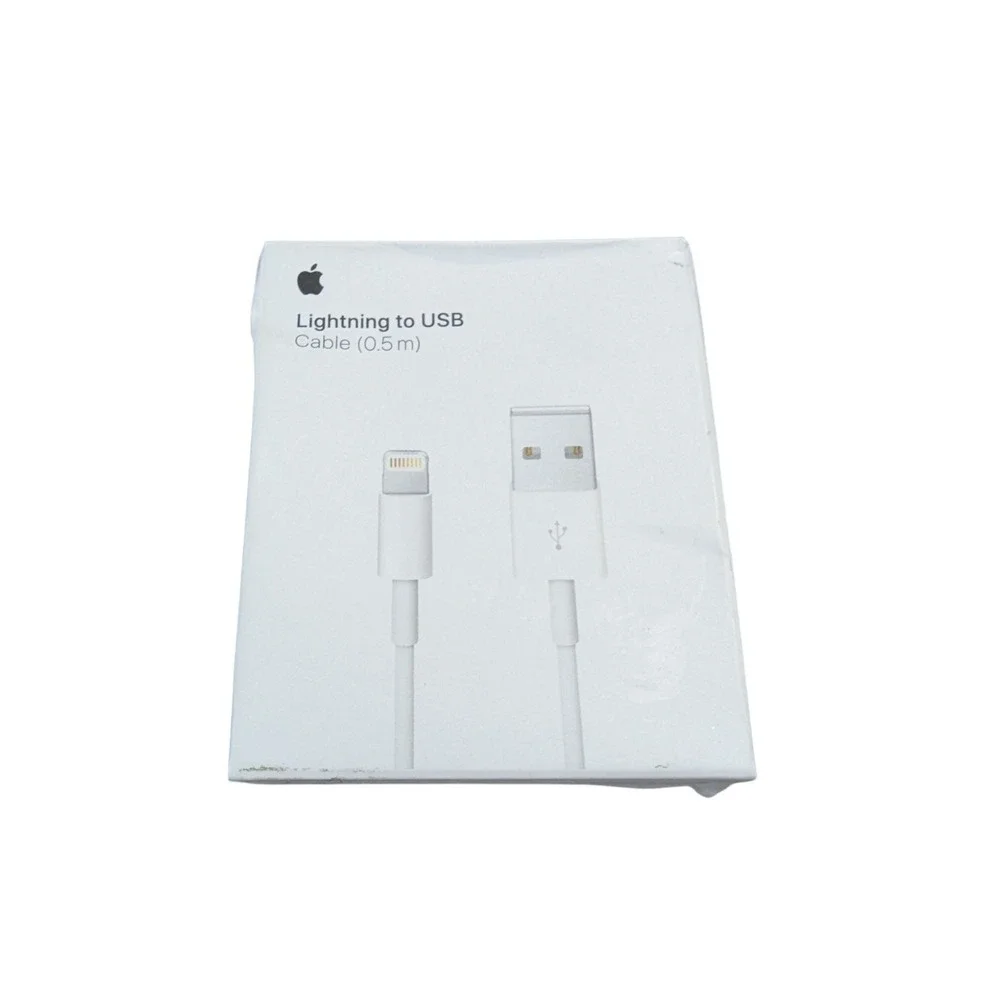 34-OB Apple Lightning to USB Cable in White (0.5 m) ME291AM/A - Genuine